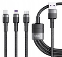 Kabel 3w1 USB-c Lightning iPhone Micro-USB 120cm