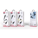 Xo Kabel NB247 USB/USB-c 0,25m 6A Czarny