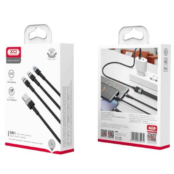 CABLE MULTIPLE USBA 3 IN 1