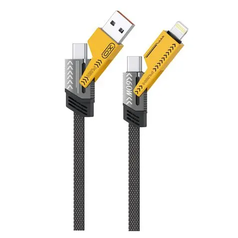CLICKMOVIL CABLE USB MULTI 4 IN 1 BRAIDED 60W
