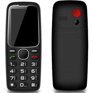 Daewoo DW8001BK — móvil sénior, negro